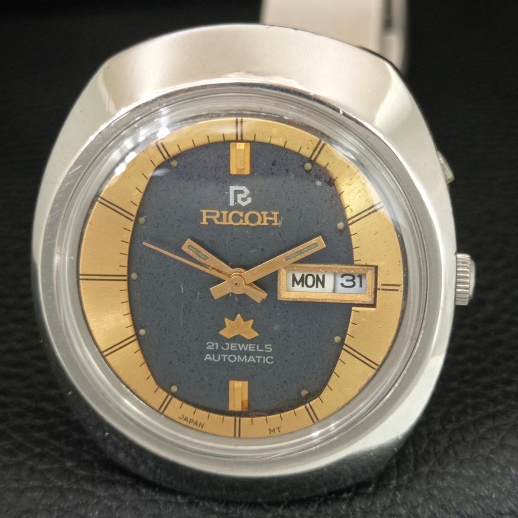 GENUINE VINTAGE RICOH R31 AUTOMATIC JAPAN MENS ORIGINAL DIAL WATCH a709436-1
