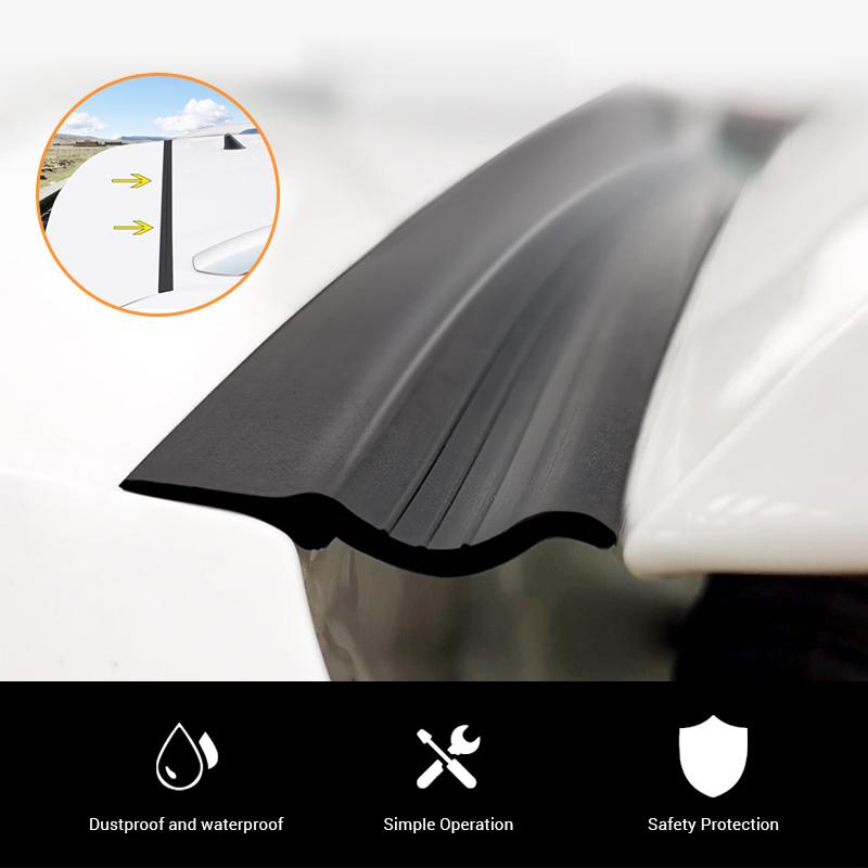 Car Sticker Rubber Roof Seal Strip Trunk Lid Gap Filler for Sedan Hatchback Auto Dustproof Waterproof Weather Strip Car Goods