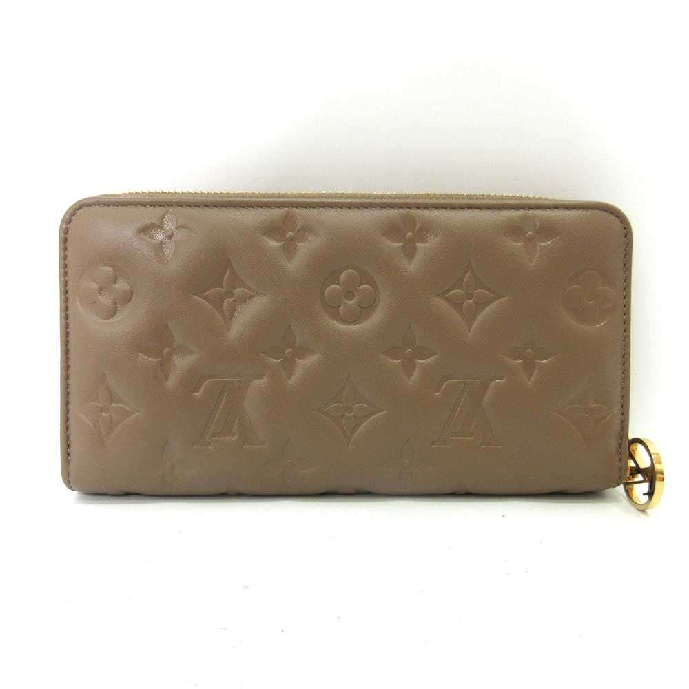 Used LOUIS VUITTON EmbossingPurse Leather Women
