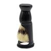 Professional Soft Boar Bristle Wood Beard Brush Hairdresser Shaving Tool Men Mustache Comb Kit Shaving Stand Holder Set