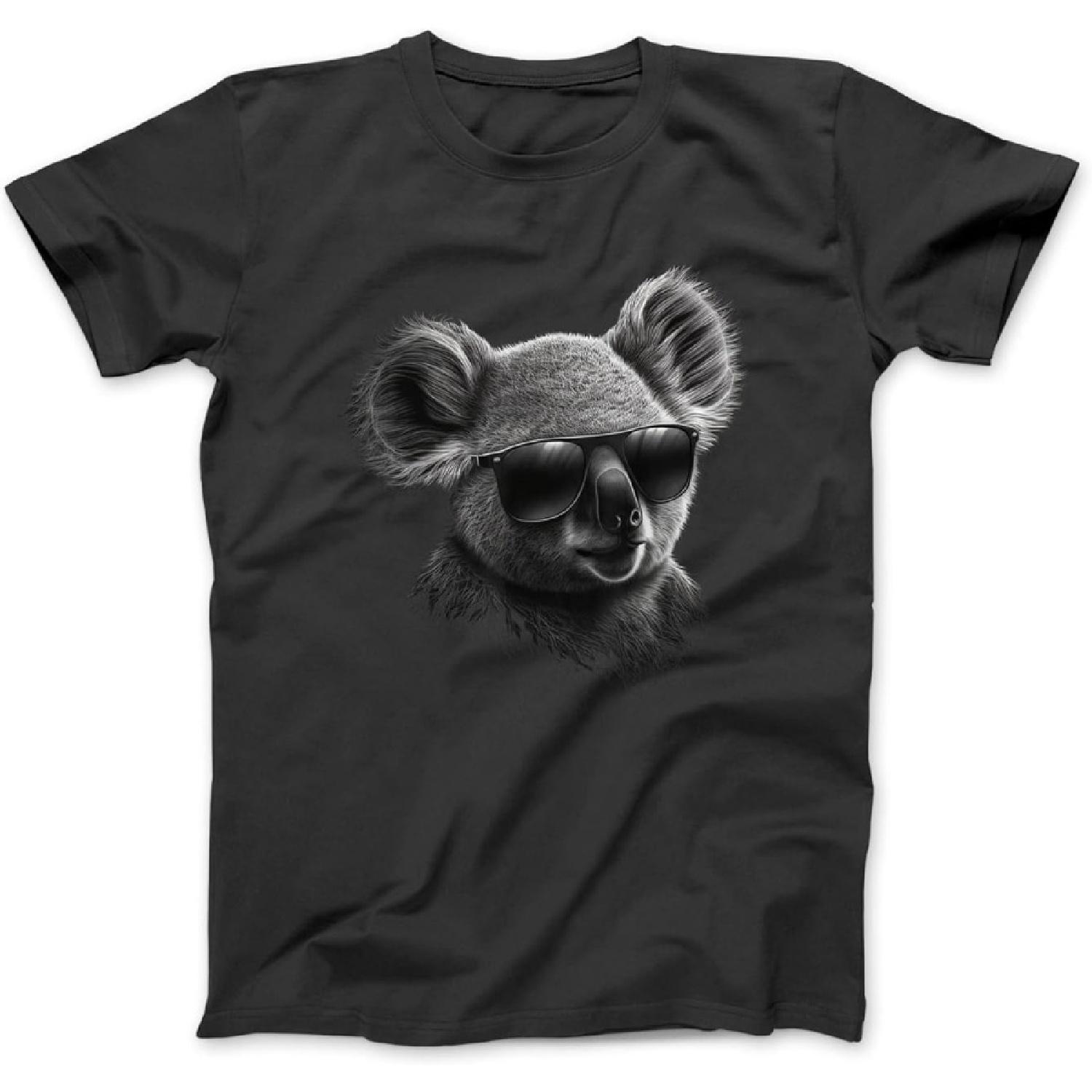 Koala Sunglasses Animal Print Art Animal Lover Koala T-Shirt, Sweatshirt, Hoodie for Men Women Kids Made in Canada Black XXXXXL разноцветный