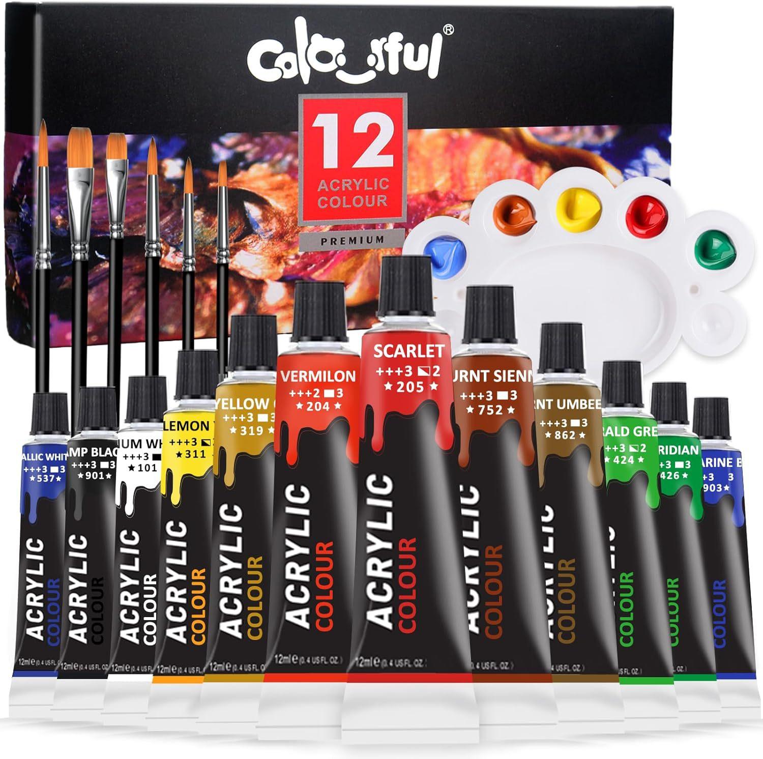 

12/30/60ml Glass Textile Pigments Waterproof and Light-resistant Beginners Hand-painted Diy Pigment Set
