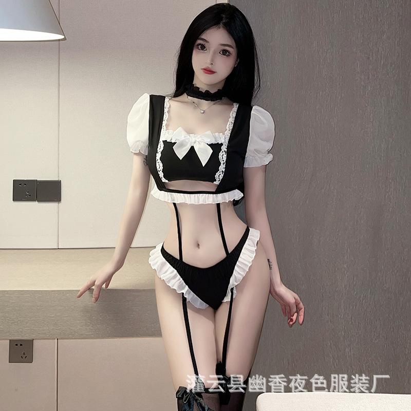 Sex lingerie sexy maid outfit pure lust cute school uniform seduction maid passion suit