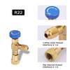 1 4   Flow Control Valve for Refrigerant Charging Hose R22 Flow Control Valve