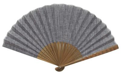 Onishi Ken Seihan Leinen Latzhose Ventilator, 23cm, Grau, 'Welle' S22-LID05