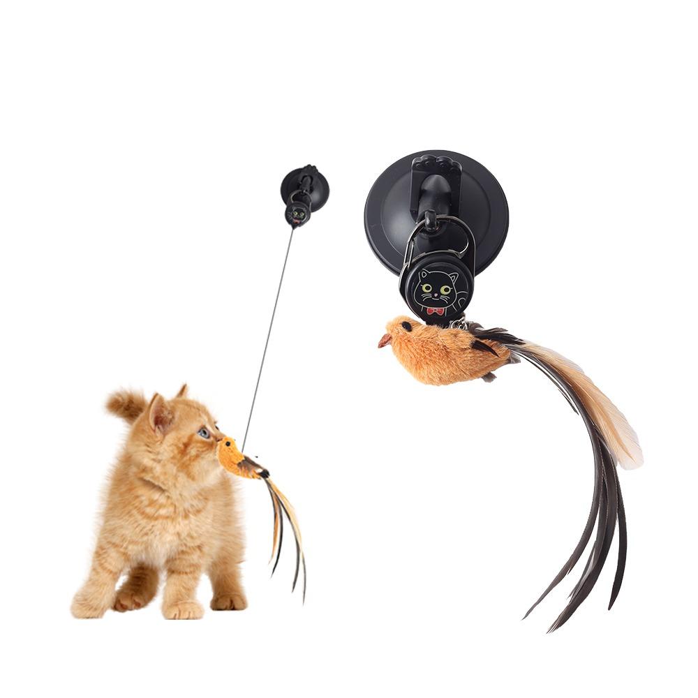 

Puzzle Cat Supplies Simulation Bird interactive Cat Toy Automatic Lifting Motion Pet Cat Teaser