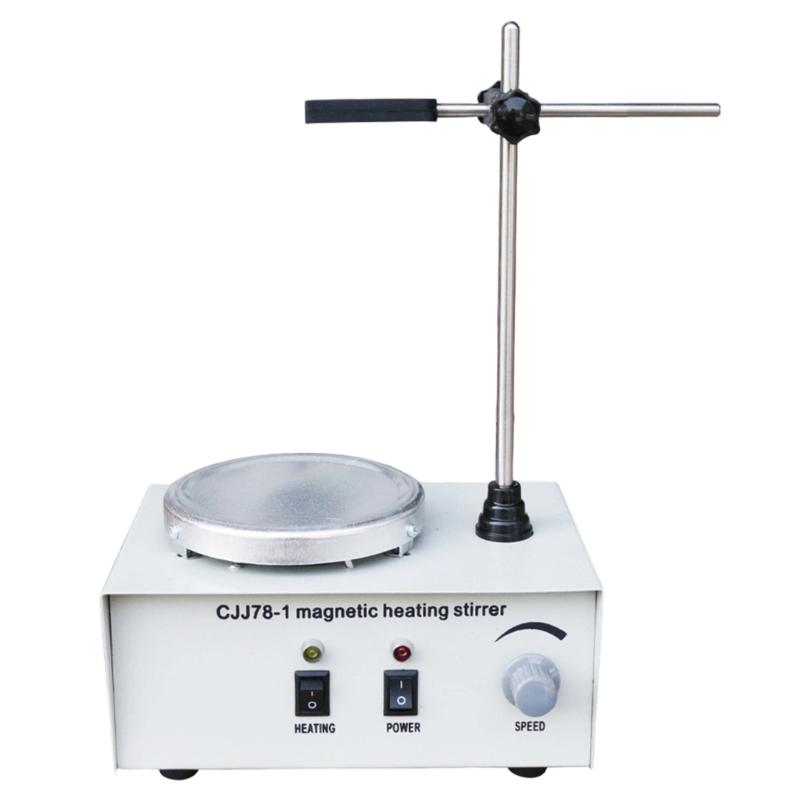 Laboratory Heating Stirrer Magnetic Stirrer Heater Adjustable Speed 0-2400 RPM for Laboratory Use and Sample Preparation 1