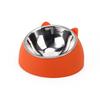 Stainless Steel Slanted Cat & Puppy Bowl - Small, Non-Slip Design for Food & Water