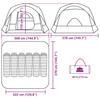 Family Tent for 6 Persons Blue Waterproof