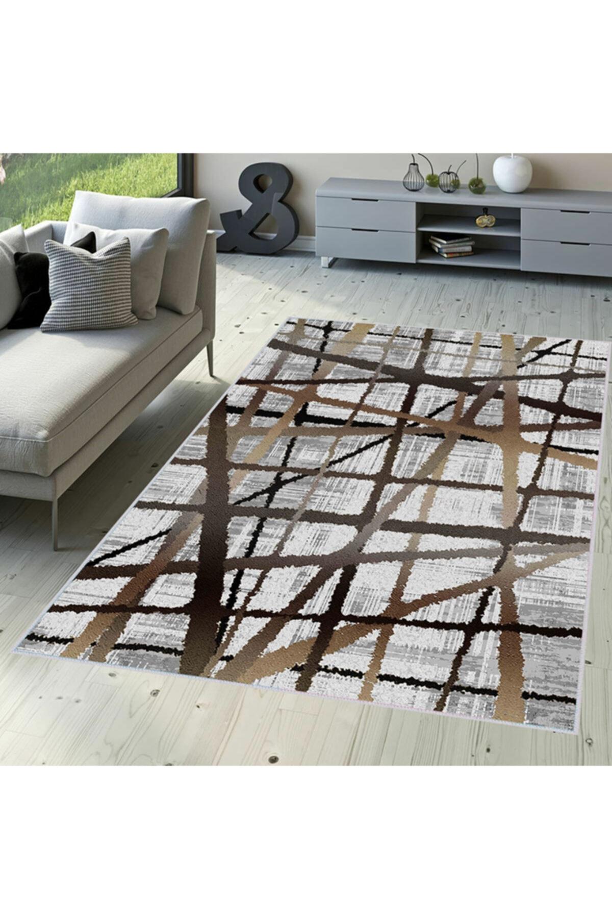 

Моющийся ковер с принтом Rovigo Home RVG1497 50x80 коричневый