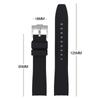 For Omega Swatch Co Branded Watch Band Silicone Planet System Curved Silicone For Rolex Water Ghost Watch Band 18mm 19mm 20mm 21mm 22mm
