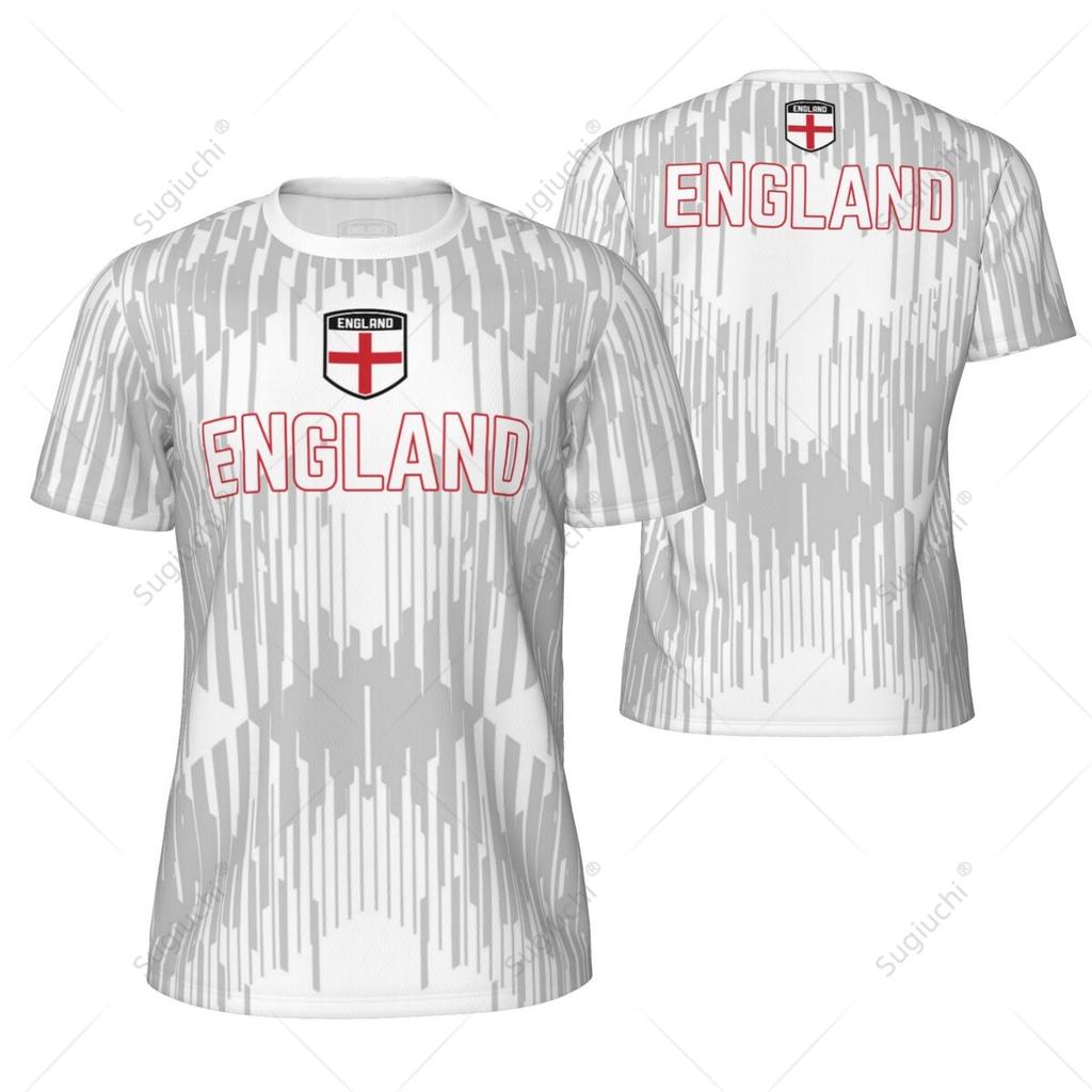 ENGLAND 3D Print Sports Quick-dry Breathable Men T-shirt Outdoor Football Jersey Club Team Parent-child Short Sleeve Clothes Top