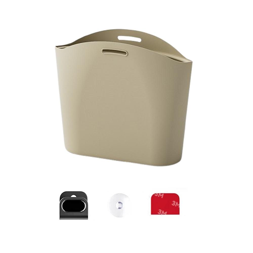 Dustbin Silicone Car Trash Can Vehicle Storage Space Saving Organizers Hanging Waste Bin  Office