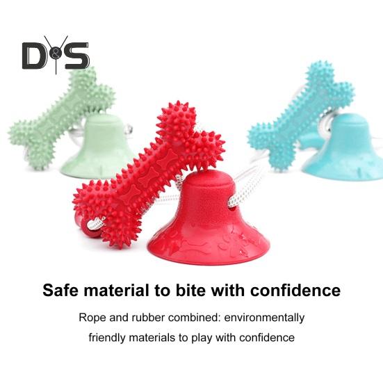 Dog Chew Toy for Aggressive Chewers Suction Cup Tug of War Pull Toy Interactive Rope Puppy Teething Toy Dog Molar Bite Toy for Small Large Dogs