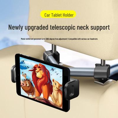 Obrotowy Teleskopowy Uniwersalny Uchwyt na Telefon i Tablet na Zagłówek Samochodowy