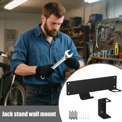 Jack Stand Wall Mount Car Hydraulic Trolley Jack Stands Holder Hooks Heavy Duty for Tools Farm Mechanics Shed Garage Repair Bay