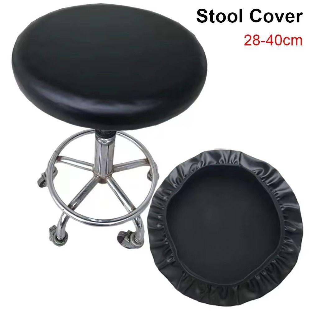 4Pcs Waterproof Protection Bar Stool Seat Cushion Protectors Round Chair Slipcover Beauty Salon