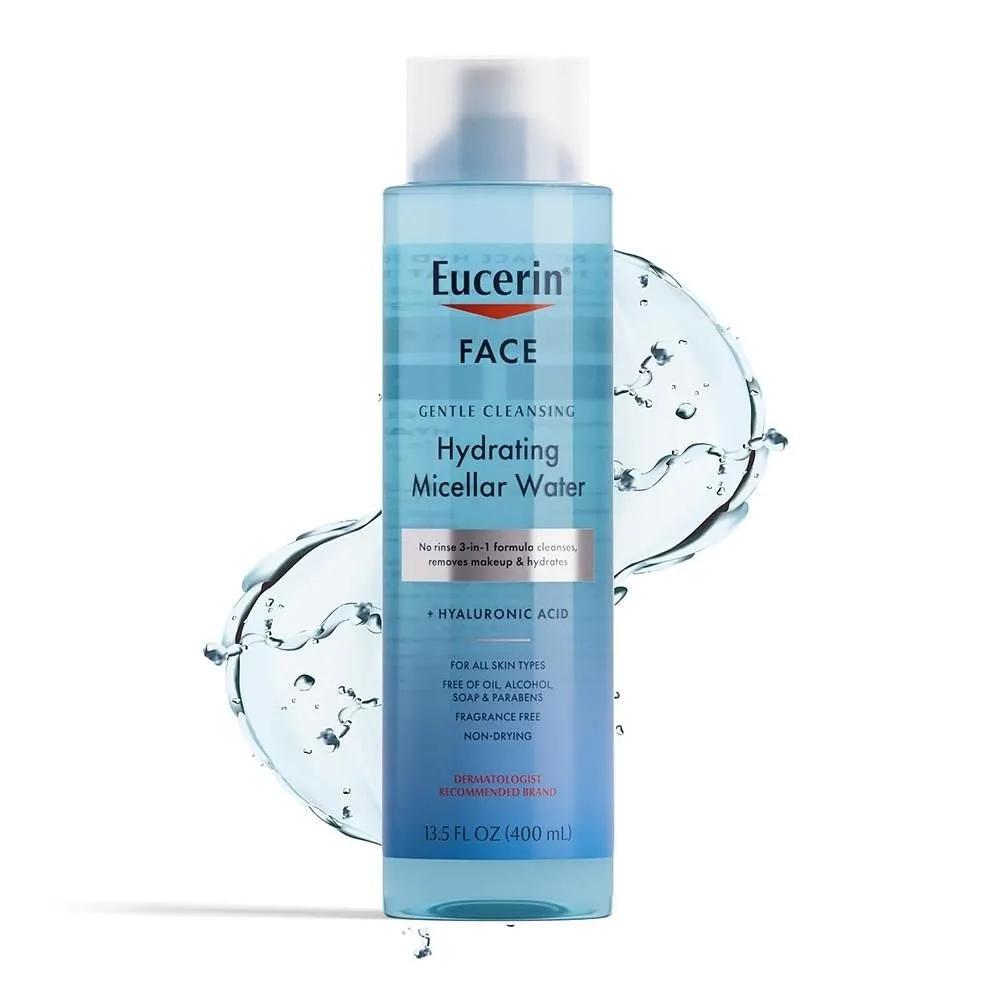 Eucerin Hydrating Micellar Water 400ml 1 Pack Eucerin Face Gentle Cleansing Hydrating Micellar Water
