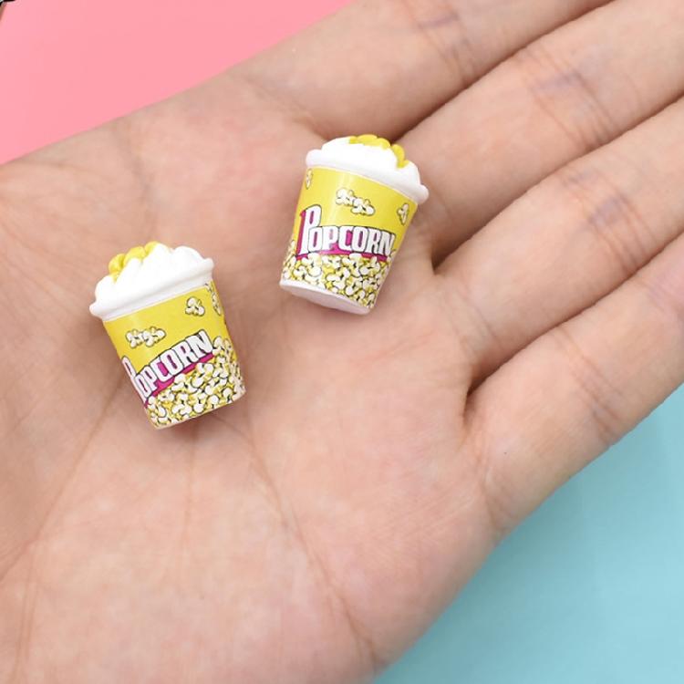 Simulation Popcorn Earrings Funny Three-dimensional Earrings for Birthday Gift