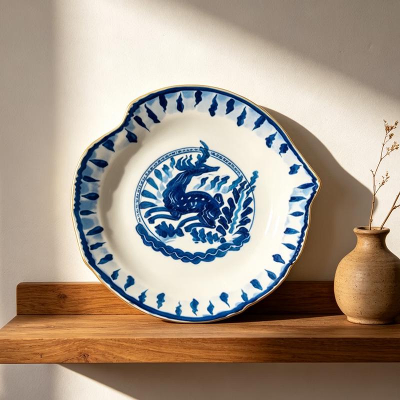 Seletti Acid Deer Ceramic Dessert Plate