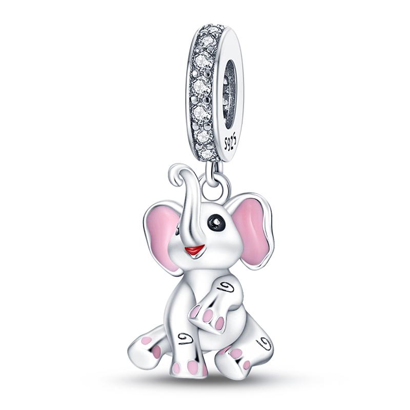 Jungfräuliches Kupfermetall Koala Elefant Kaninchen Haustier 3mm Charm Perlenkomponenten Perlenkomponenten Anhängerperlenkomponenten Ideal Entworfen für Geburtstage Hoch
