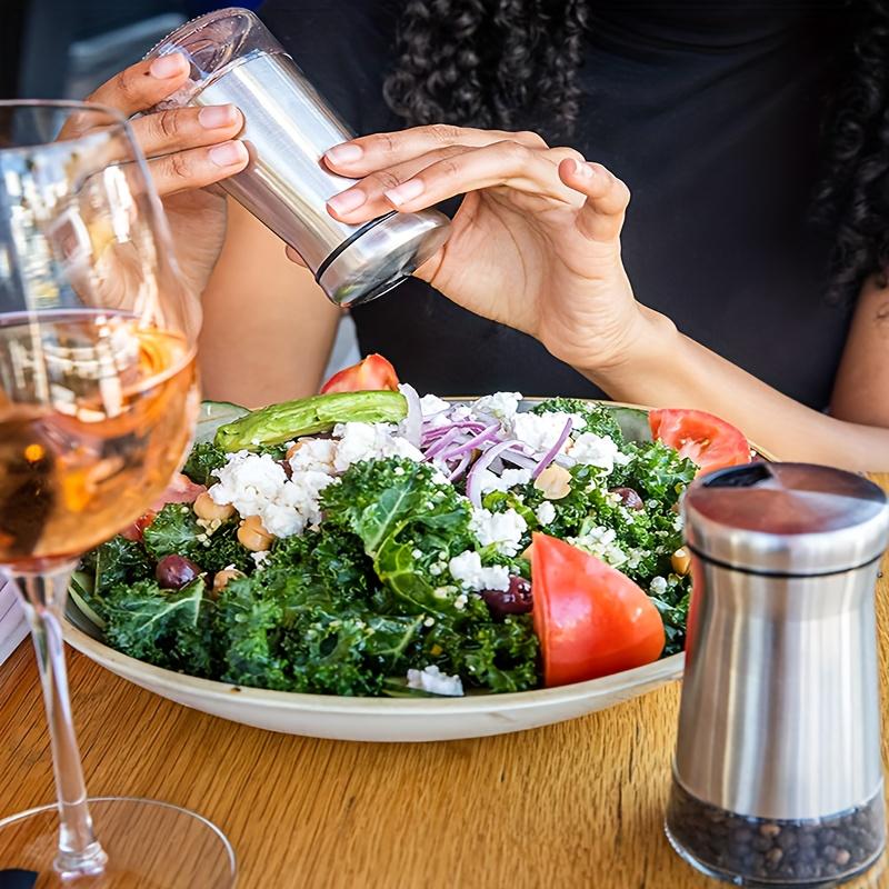 2 bucăți din oțel inoxidabil ulei recipient bucătărie consumabile sticla condimente piper borcan sticlă grătar chimen stropire borcan