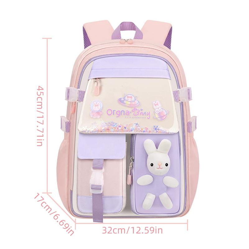 Elementary School Backpack for Grades 3-6 Ergonomic Waterproof Lightweight Schoolbag Multi-functional Refrigerator-style Student Backpack