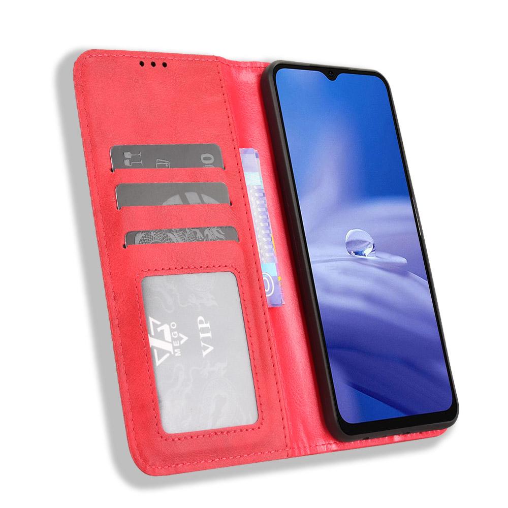 Pro Ulefone Note 19 Kožené pouzdro Peněženka Stojan Retro Textura Kryt na telefon