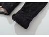 Crocheted Mesh Lace Bodysuit - Slimming Long Sleeve Round Neck Top