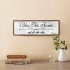 Bless This Home and All Who Enter Wood Frame Sign Rusitc Wood Hanging Plaque Farmhouse Wooden Signs for Home Decor 6x20In, 15x50cm