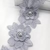H700 6.5*8cm 10pcs Pearl Flower For Dress Ribbon Lace Trim Knitting Wedding Lace Embroidered DIY Patchwork Sewing Supplies Craft