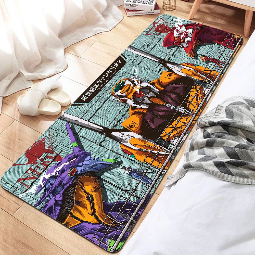 

Anime Classic E-evangelion Bathroom Mat Anti-slip Absorb Water Long Strip Cushion Bedroon Mat Welcome Doormat 50x80cm