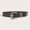 Goth Y2k Women Black Punk Accessory 3.8cm Waistband Belt Boho Unisex Jeans Belt