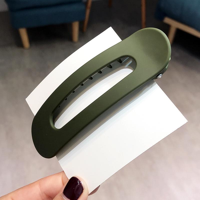 Korean Frosted Large Hair Clips For Women Girl Hair Accesories Fashion Color Solid Acrylic Hairpins Toothed Non-slip BB Barrette