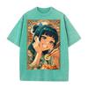 Anime The Apothecary Diaries Maomao Cute Clothing Men Women Short Sleeve Tshirt Washed Cotton Tee Retro T-shirt Harajuku T Shirt