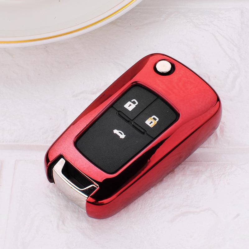 

Buick Key Fob Cover: Fits New Excelle, Regal, LaCrosse, Encore, GL8, Verano - Protective Shell with Buckle for Remote Control Leather Box