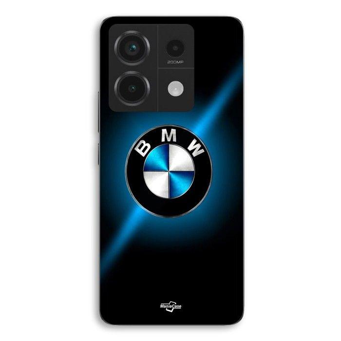 Coque de téléphone - MANIACASE - Xiaomi Redmi Note 13 Pro 5g - Logo BMW - Silicone TPU - Brillant