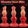 Realistic Dog Dildo for Women, Soft Silicone Fake Phallus with Unique Texture, Waterproof Manual Adult Toy for Solo