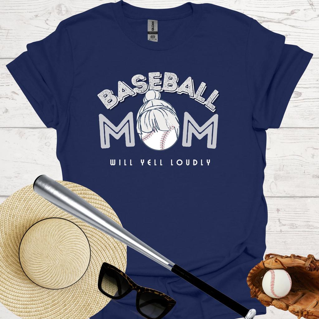 Funny Baseball Mom T-Shirt: Soft Cotton Sports Lover Tee