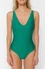 Women's New Season Swimsuit Black V-neck Regular Swimsuit