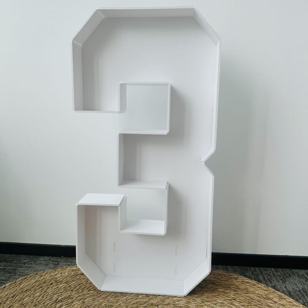 1Pcs 73cm DIY Balloon Frame Numbers,Foam Board Numbers for 1st 18th 21th Birthday Party Decorations,DIY Kit Newest Plug-in Design EASY Assembly