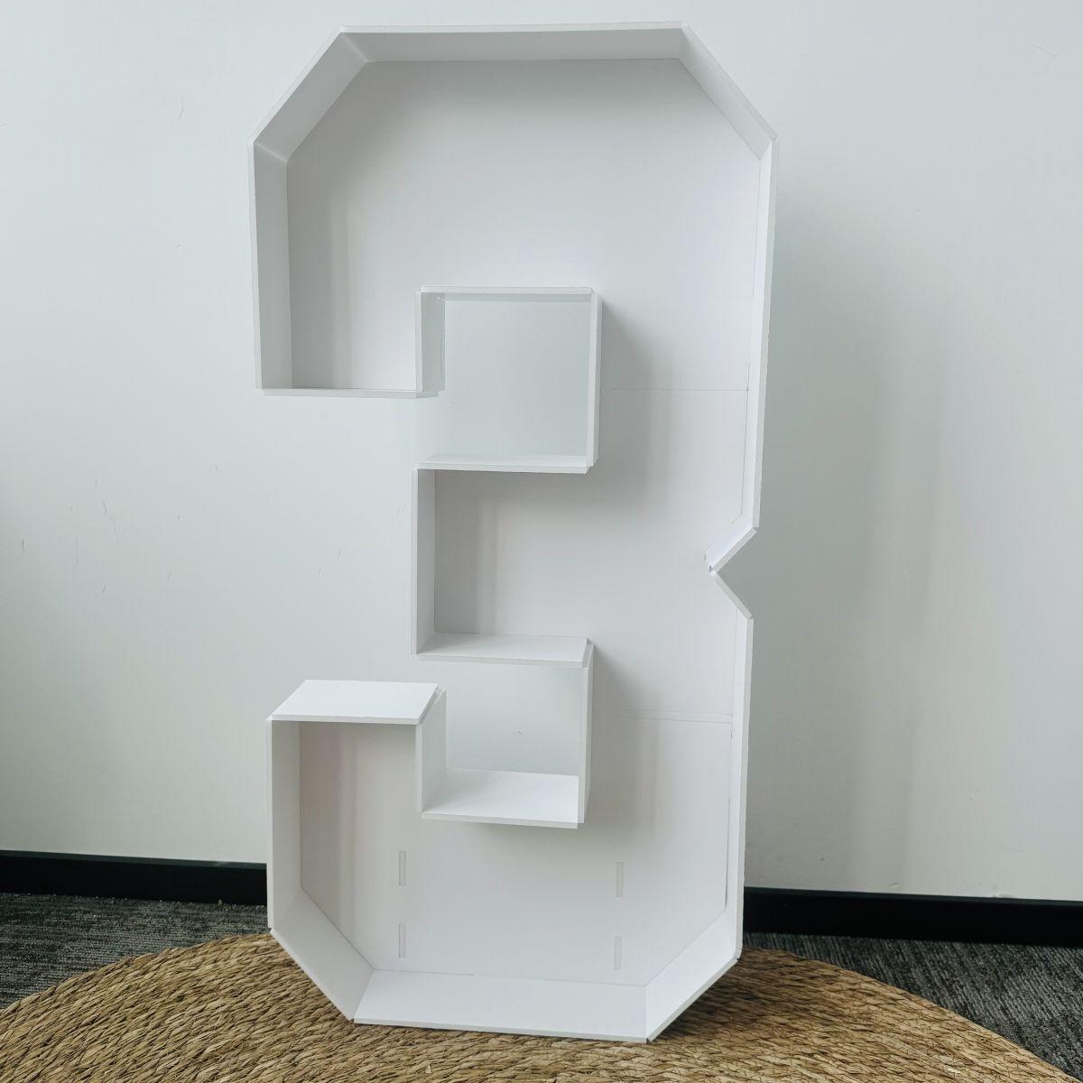 

1 шт. 73 см DIY Каркас для повітряних куль Цифри, Цифри з пінопласту для прикрас на 1-й, 18-й, 21-й день народження, Набір для самостійної збірки, Новітній вставний дизайн ЛЕГКА збірка 3