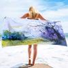 Tuschemalerei Druckserie Meeresurlaub Strandtuch Schwimmbad Badetuch Mikrofaser Sporttuch