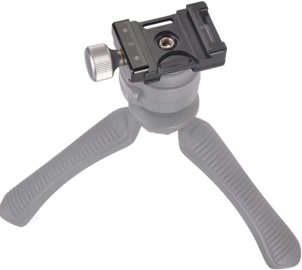 Koolehaoda Aluminum Quick Release Plate 38mm Wide Dovetail Metal 60mm Universal Quick Release Plate Fits Standard Clamp, + Arca-Swiss