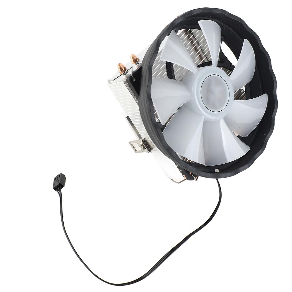 CPU Cooler 4 Copper Heat Pipes 3Pin Colorful Quiet Cooling Fan Replacement for LGA 775 1150 1155 1156 1151 1366 AM2 3 4