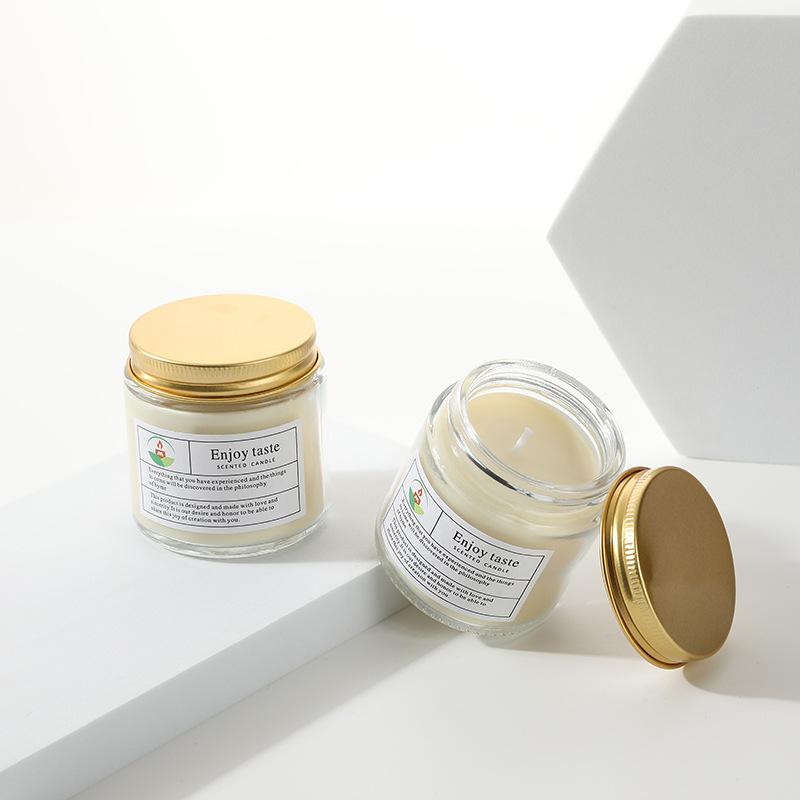 Transparent Glass Scented Candle Souvenir Creative Handmade Unscented Candle