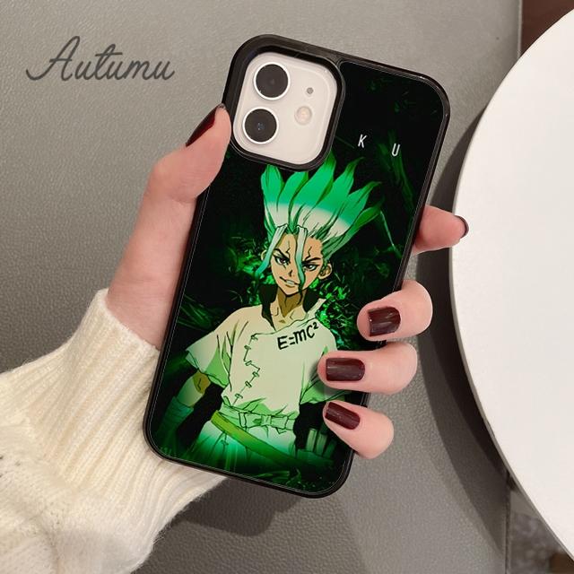 Anime Dr. Stone Senku Ishigami Phone Case for iPhone 11 12 13 14 Pro Max Mini X XR XS SE 2020 6S 7 8 Plus Samsung S21 S22 Cover