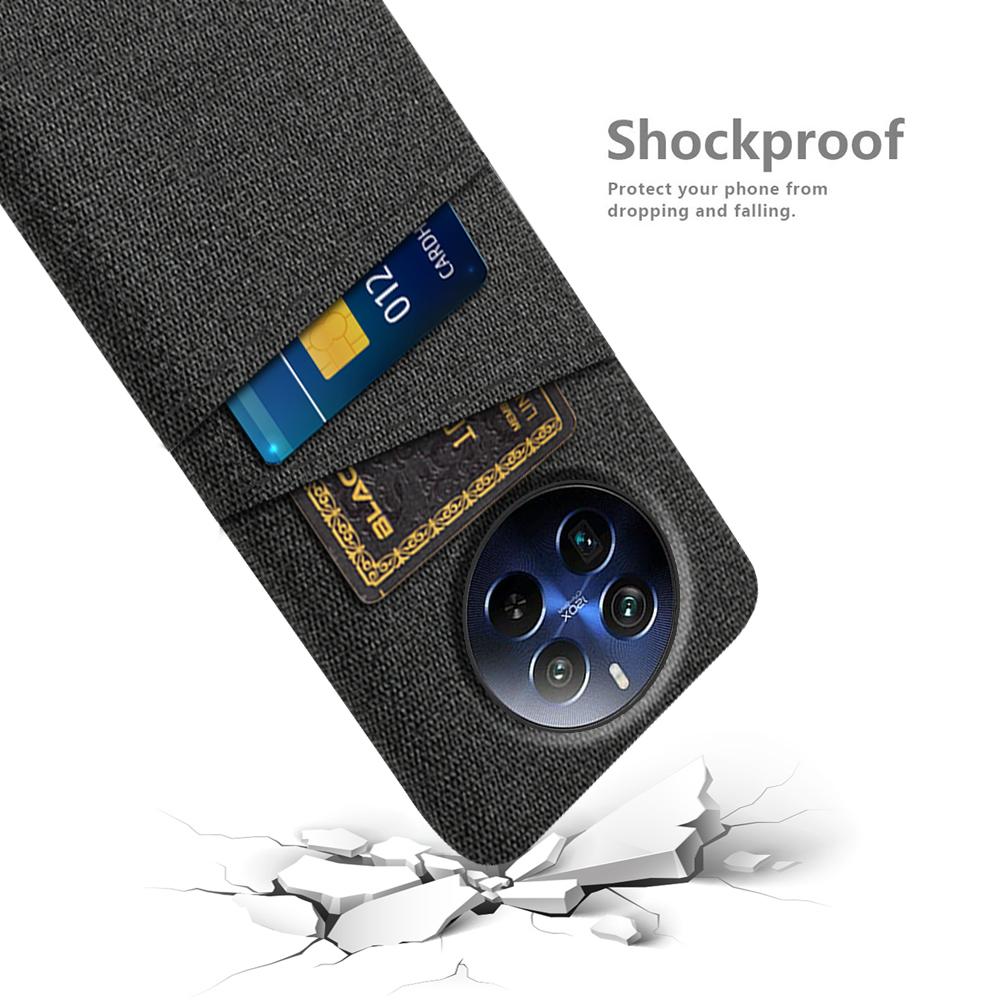For Realme 12 Pro 5G/12 Pro+ 5G Case Cloth Texture Scratch-resistant Phone Shell with Dual Card Holder