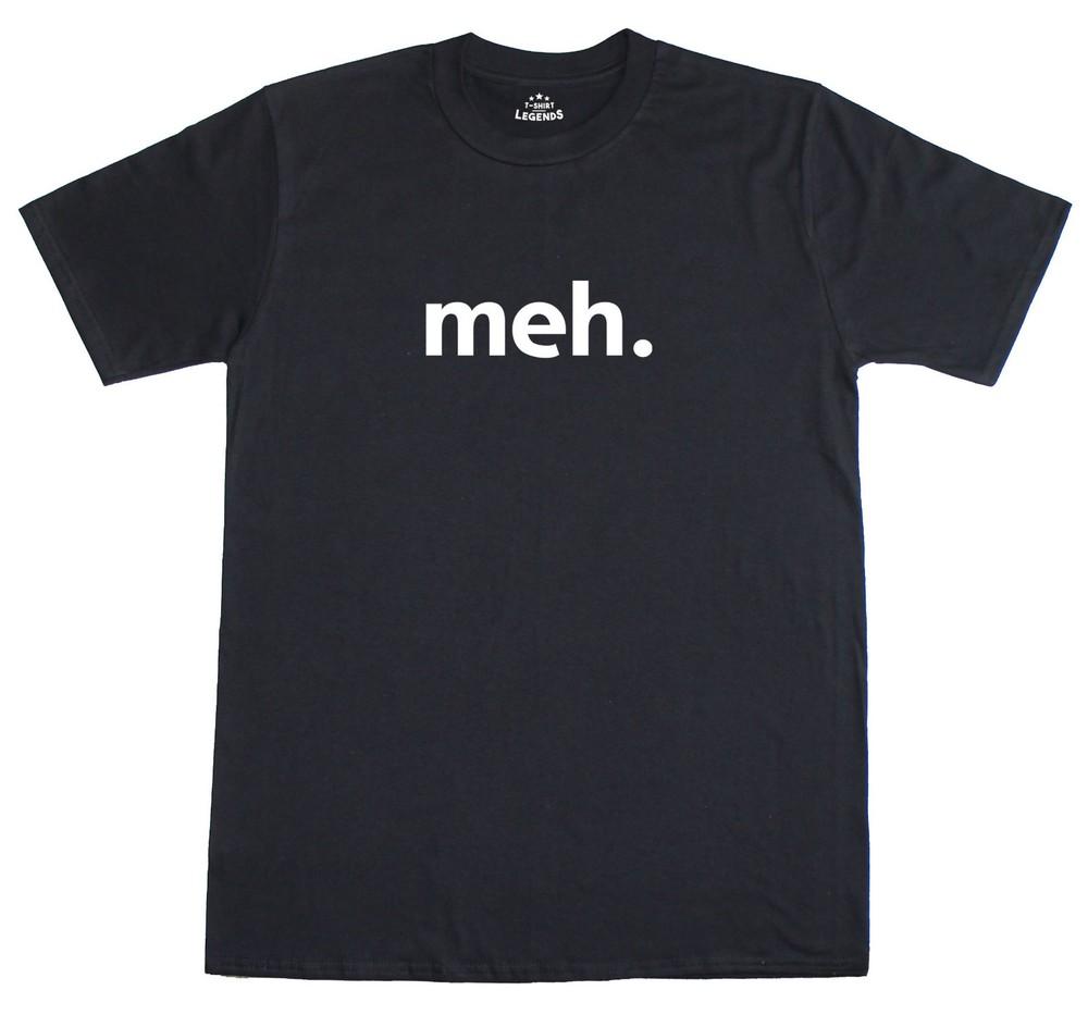 

Meh Internet Geek Nerd Funny Mens Regular Fit Cotton T-Shirt L