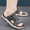 Fashion Mens Sandals 2025 Summer Anti Slip Dual Purpose Outer Wear Outdoor Sports Soft Soled Beach Slippers